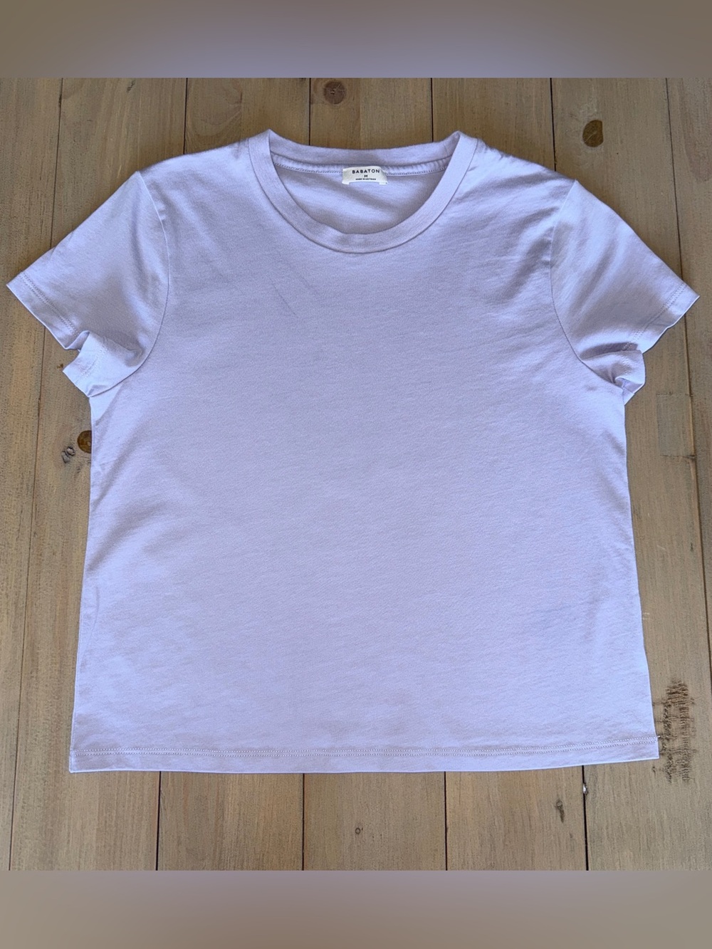 Aritzia Babaton Light Purple Baby Tee Size Medium